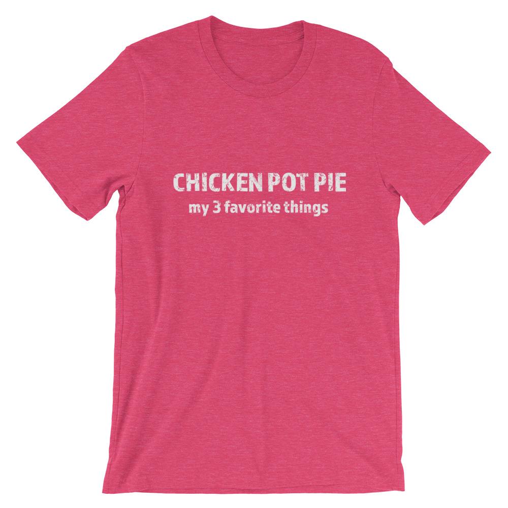 Chicken Pot Pie T Shirt in red | House of Dad