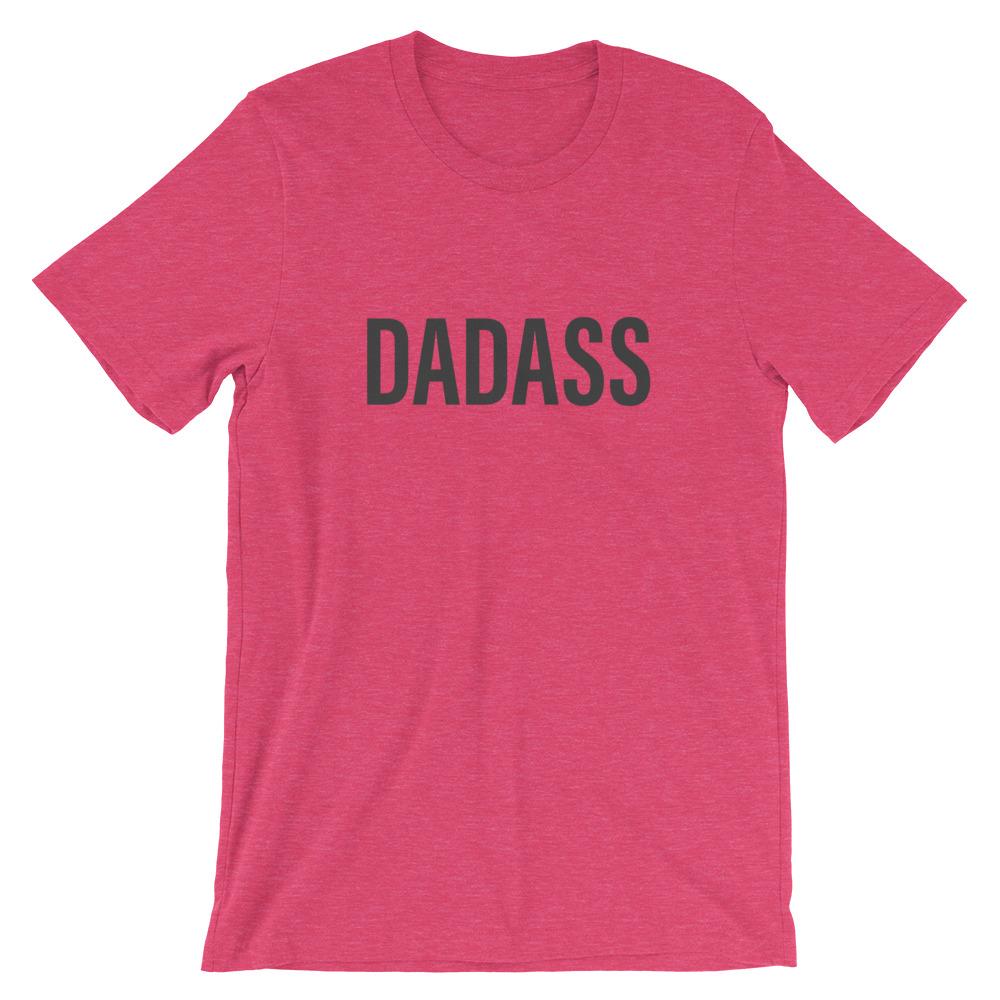  Dadass Funny Dad T-Shirt Haether Raspberry - House of Dad