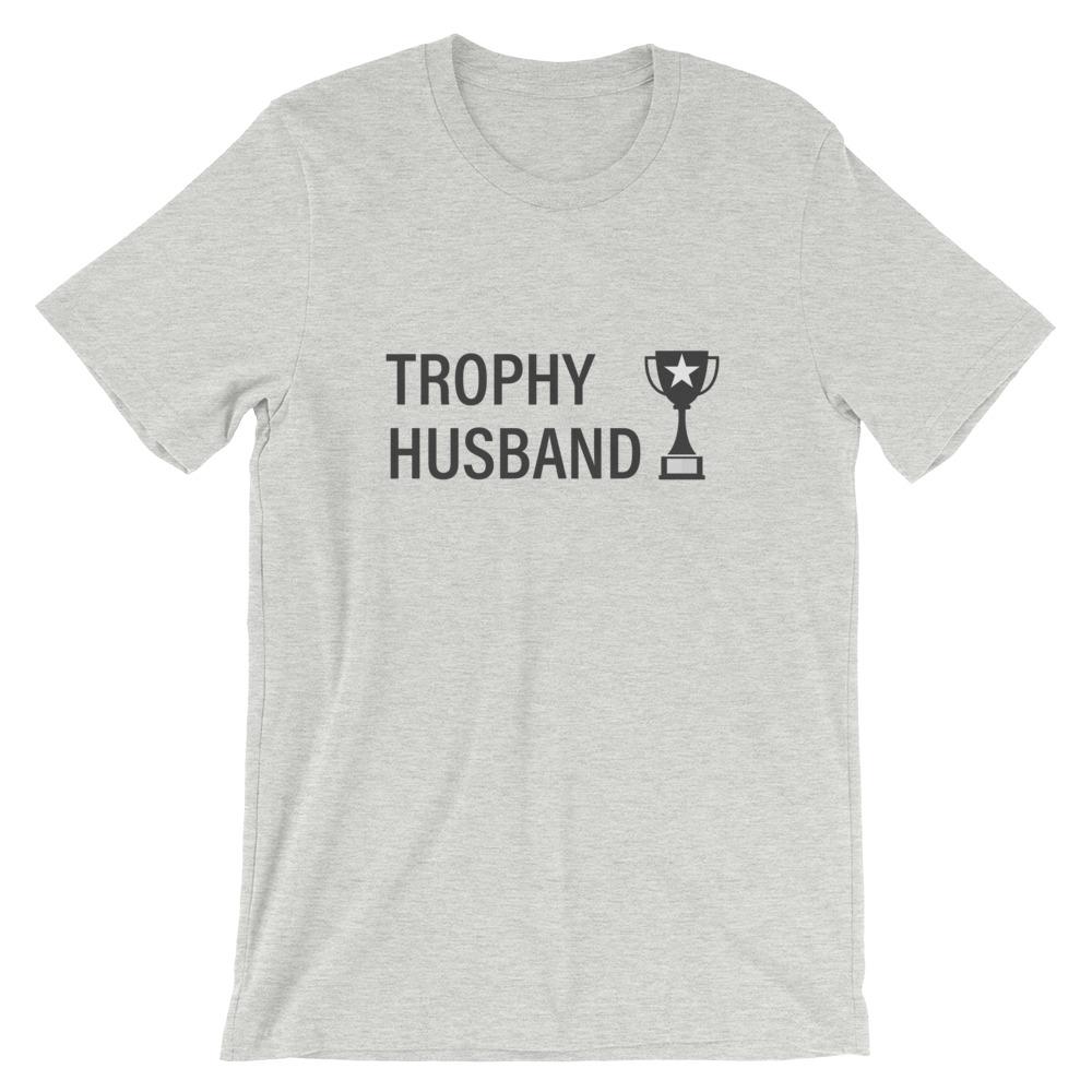 Trophy Husband  Cool Dad T-Shirt gray