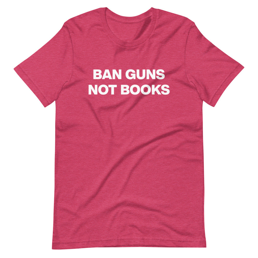 Ban Guns Not Books T-Shirt red | House of Dad